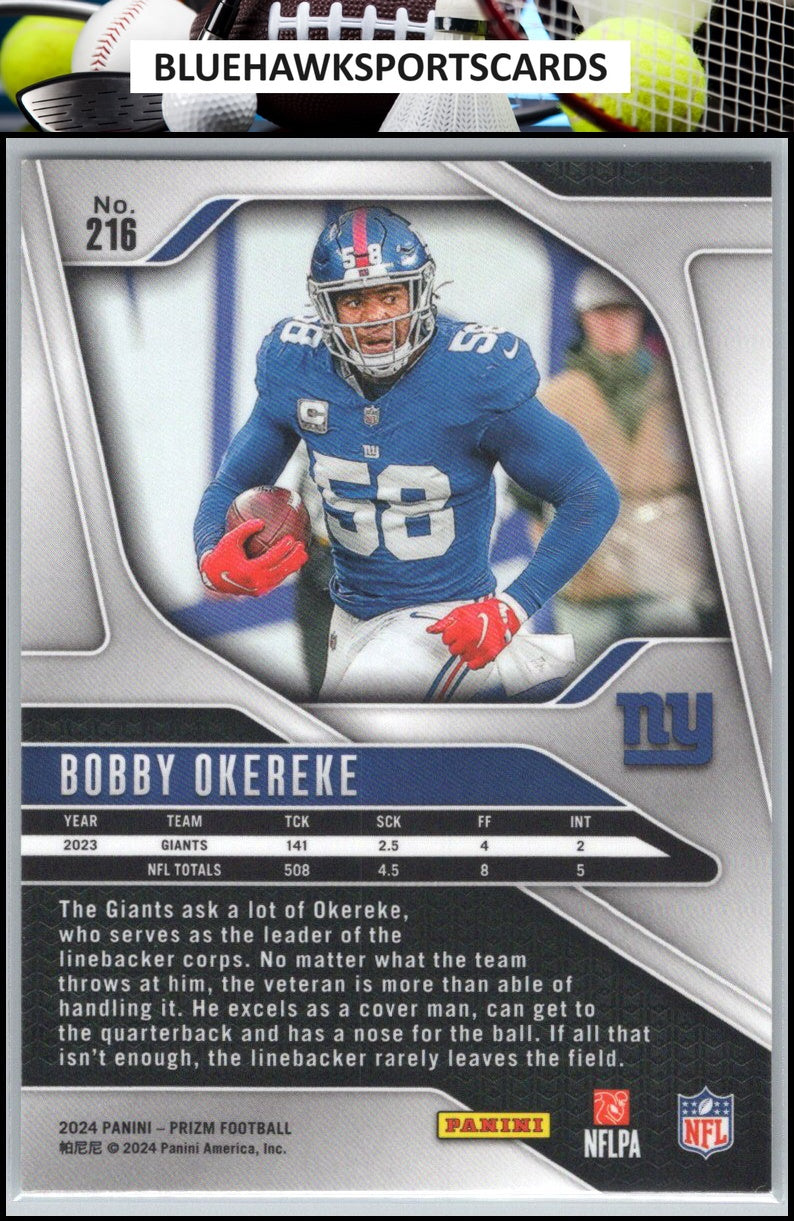 2024 Panini Prizm #216 Bobby Okereke
