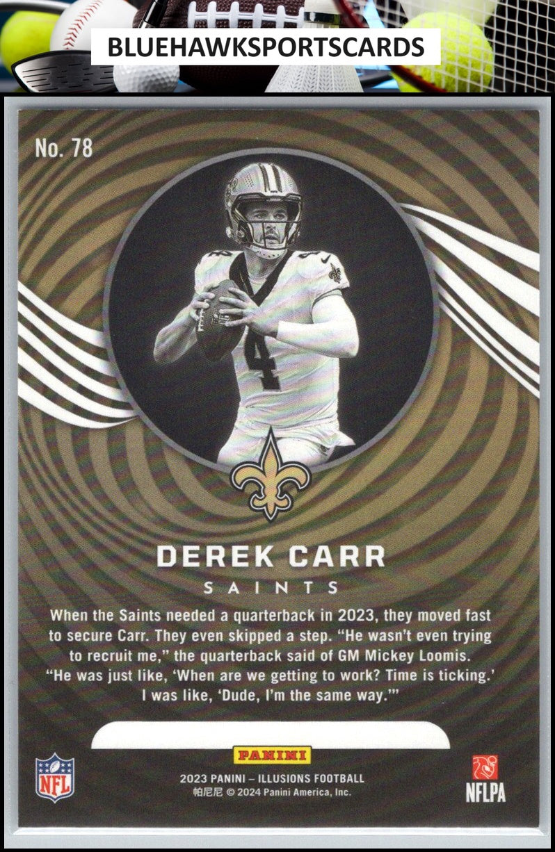 2023 Panini Illusions #78 Derek Carr