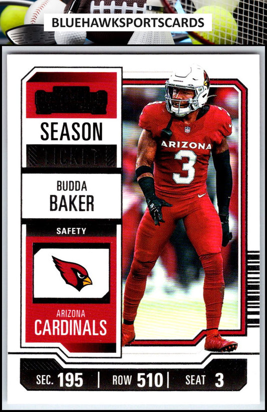 2023 Panini Contenders #1 Budda Baker Season Ticket Retail