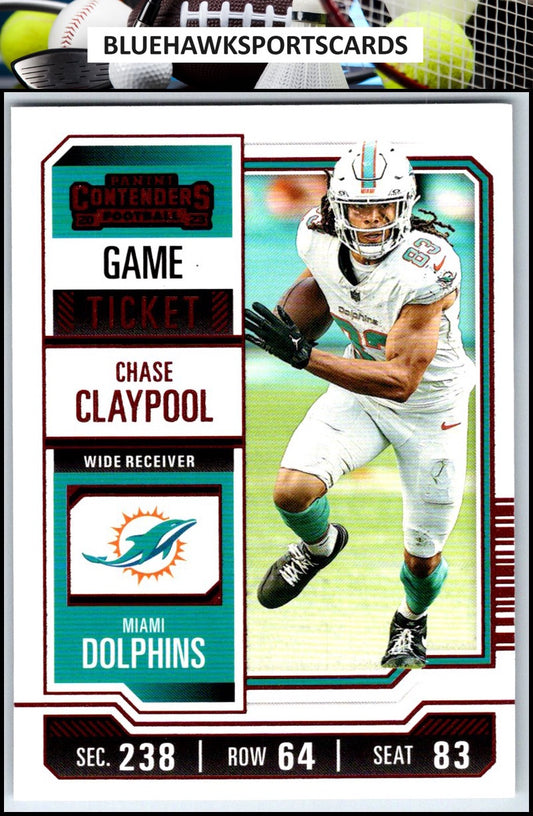 2023 Panini Contenders #17 Chase Claypool Season Ticket Retail