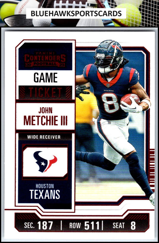 2023 Panini Contenders #42 John Metchie III Season Ticket Retail