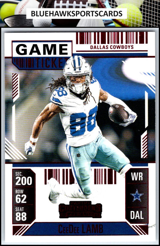 2024 Panini Contenders #26 CeeDee Lamb Season Ticket Retail