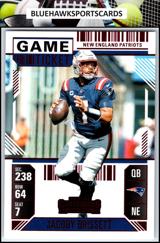 2024 Panini Contenders #67 Jacoby Brissett Season Ticket Retail
