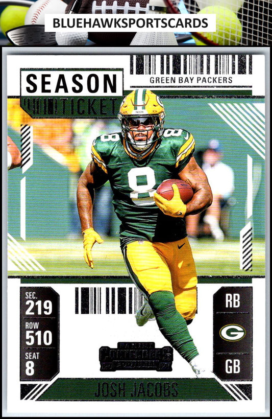 2024 Panini Contenders #35 Josh Jacobs Season Ticket Retail