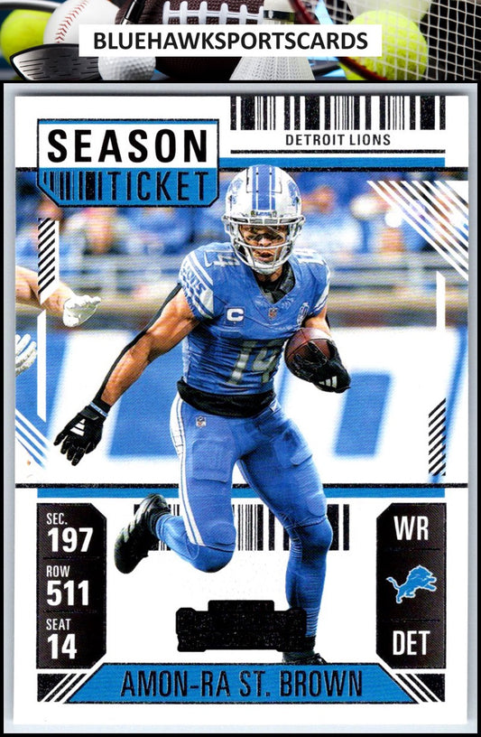 2024 Panini Contenders #33 Amon-Ra St. Brown Season Ticket Retail