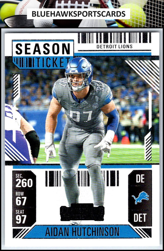 2024 Panini Contenders #34 Aidan Hutchinson Season Ticket Retail