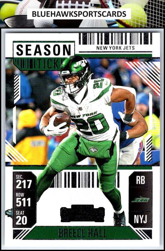 2024 Panini Contenders #76 Breece Hall Season Ticket Retail