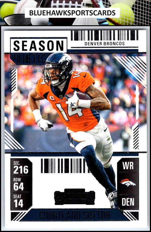 2024 Panini Contenders #28 Courtland Sutton Season Ticket Retail