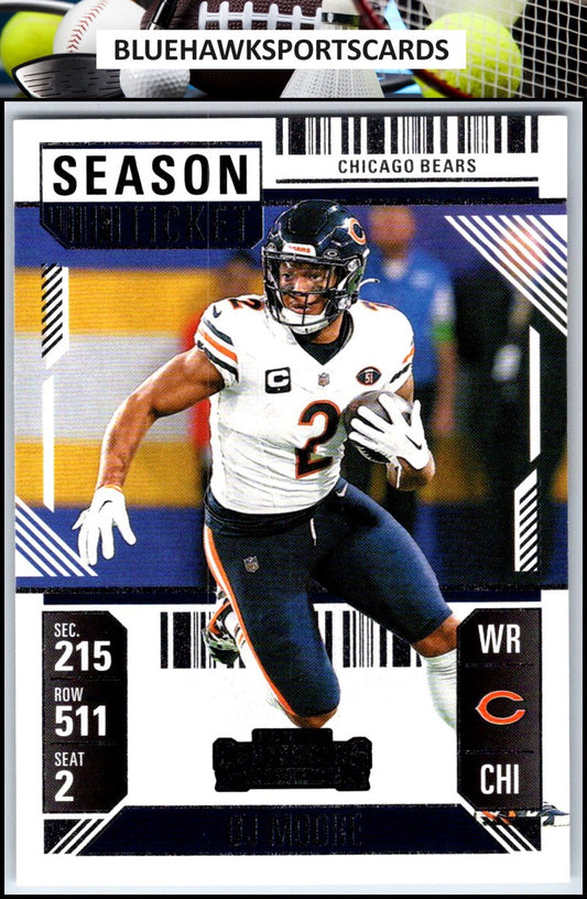 2024 Panini Contenders #18 DJ Moore Season Ticket Retail