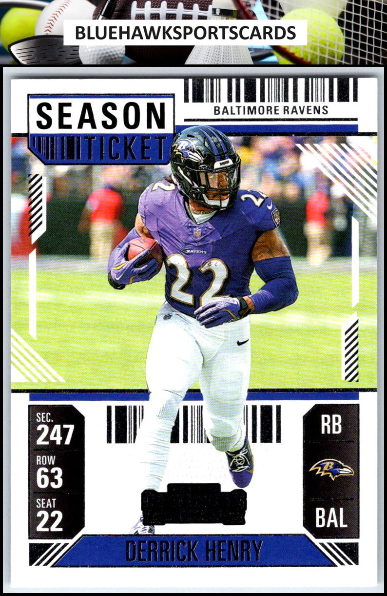 2024 Panini Contenders #9 Derrick Henry Season Ticket Retail