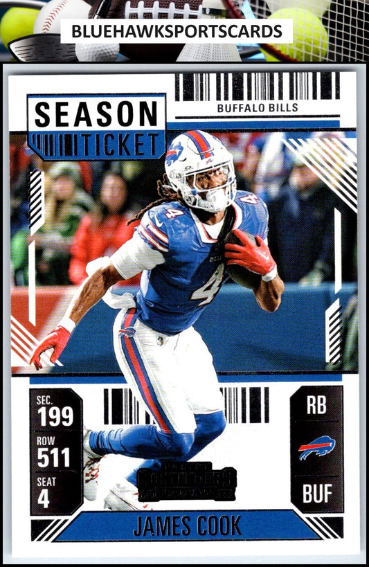 2024 Panini Contenders #10 James Cook Season Ticket Retail