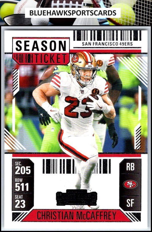 2024 Panini Contenders #86 Christian McCaffrey Season Ticket Retail