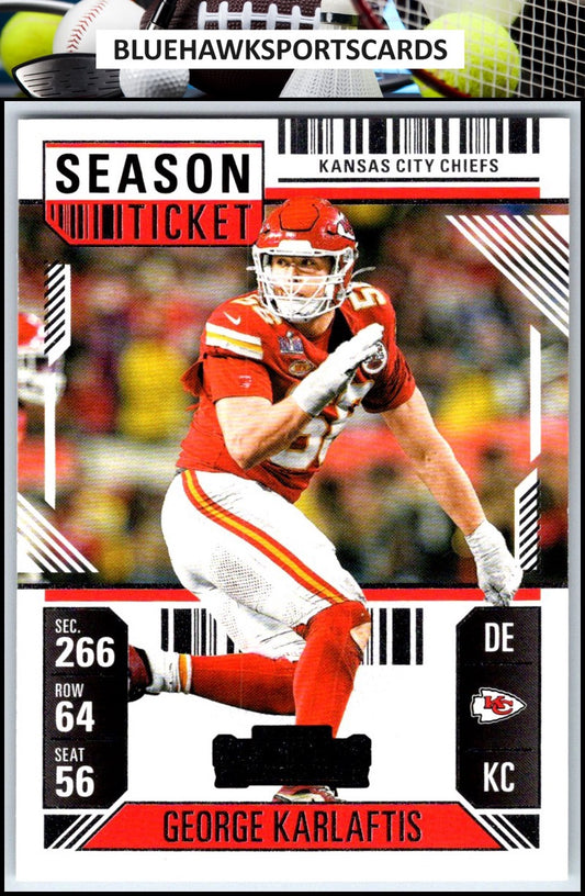 2024 Panini Contenders #51 George Karlaftis Season Ticket Retail