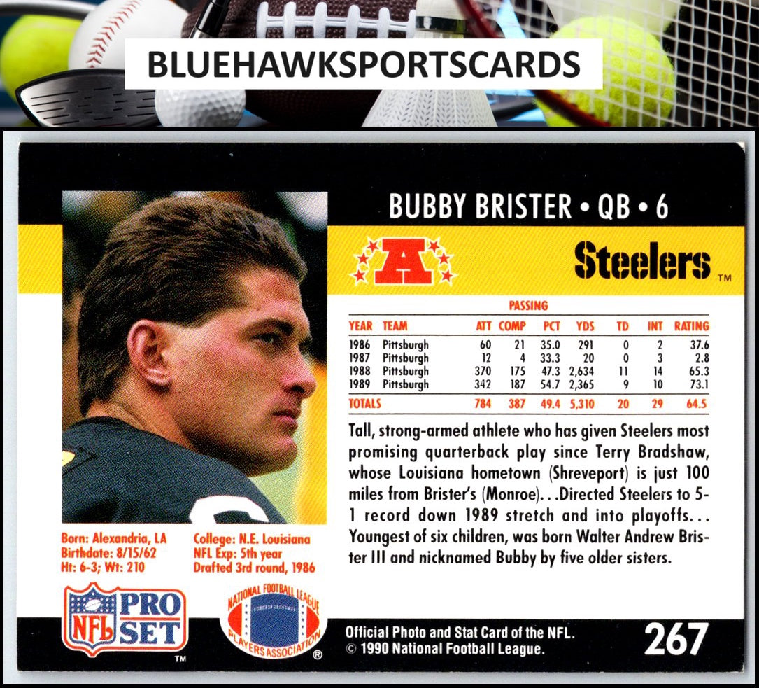 1990 Pro Set #267 Bubby Brister