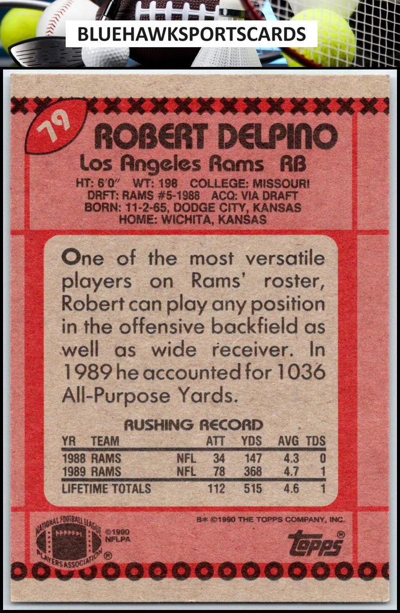 1990 Topps #79 Robert Delpino