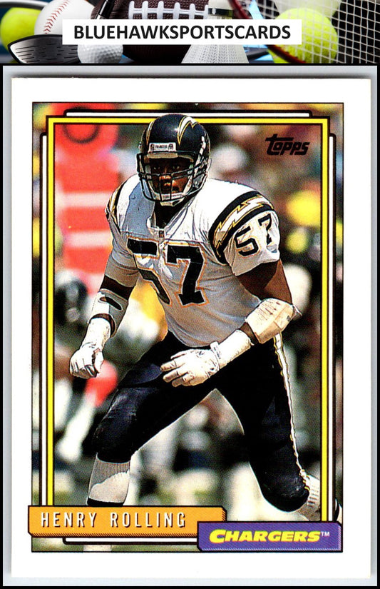 1992 Topps #176 Henry Rolling