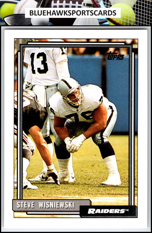 1992 Topps #72b Steve Wisniewski