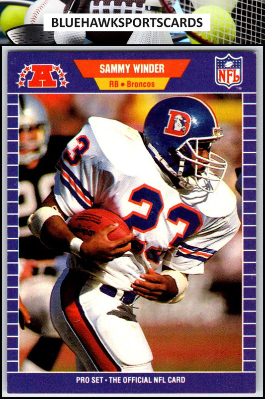 1989 Pro Set #113 Sammy Winder