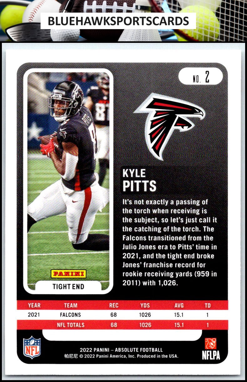 2022 Panini Absolute #2 Kyle Pitts Retail