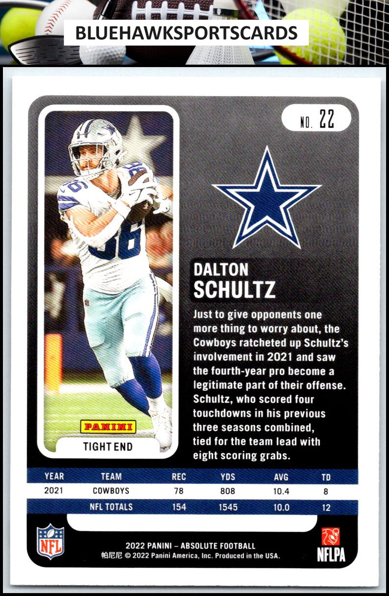 2022 Panini Absolute #22 Dalton Schultz Retail