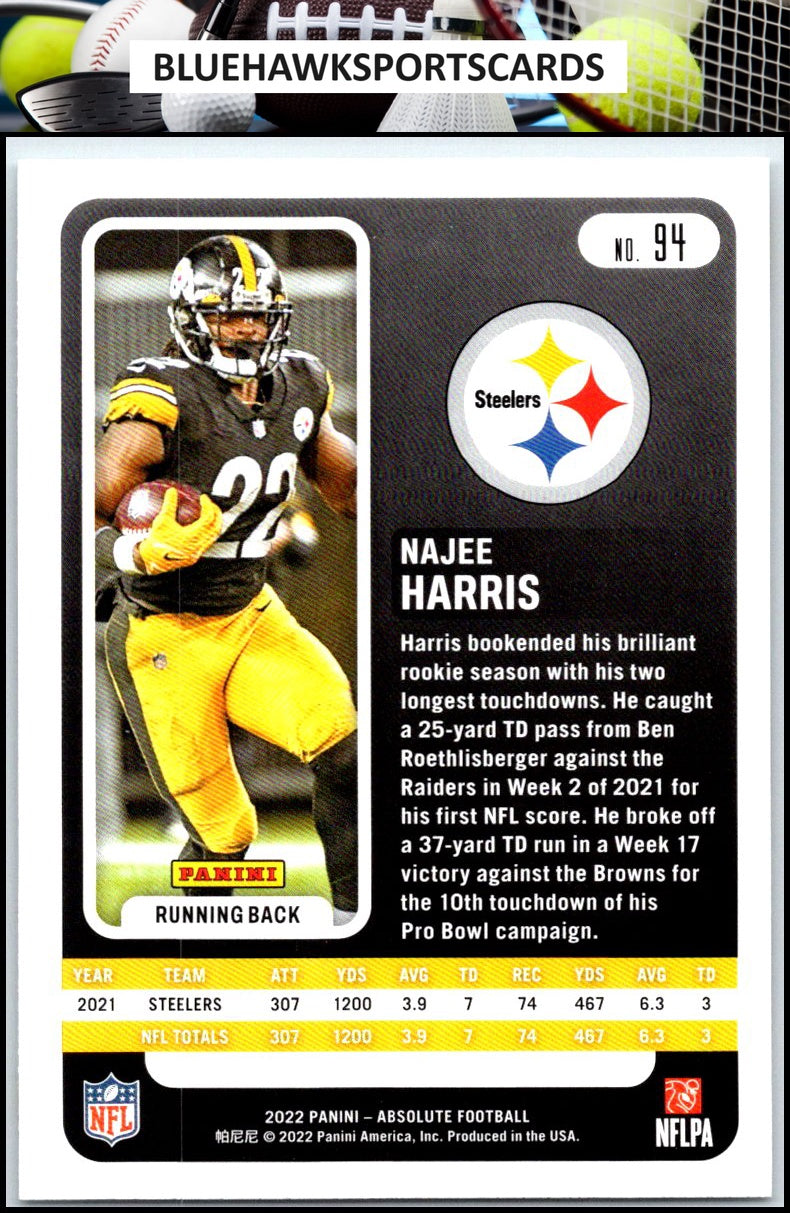 2022 Panini Absolute #94 Najee Harris Retail