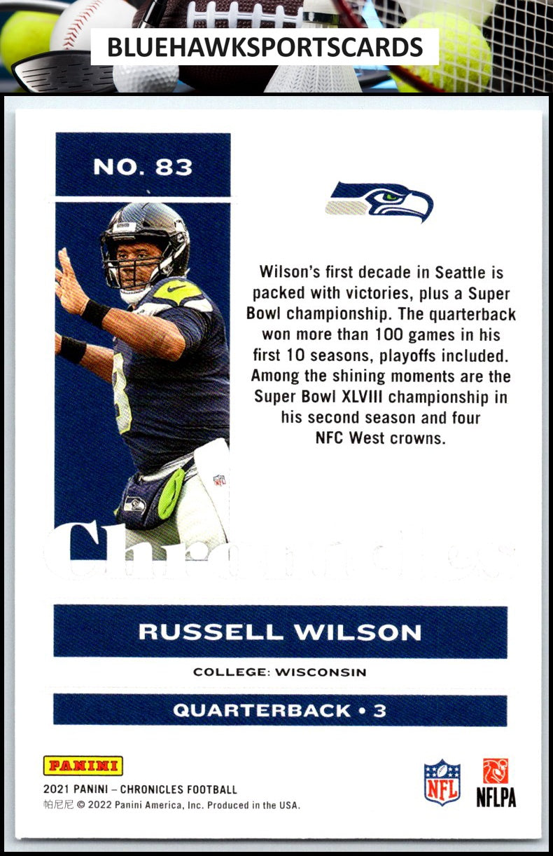 2021 Panini Chronicles #83 Russell Wilson