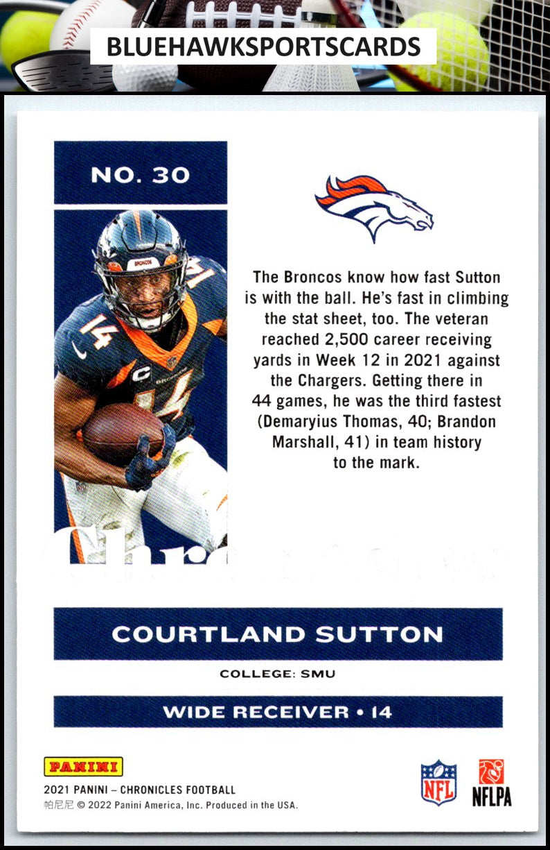 2021 Panini Chronicles #30 Courtland Sutton
