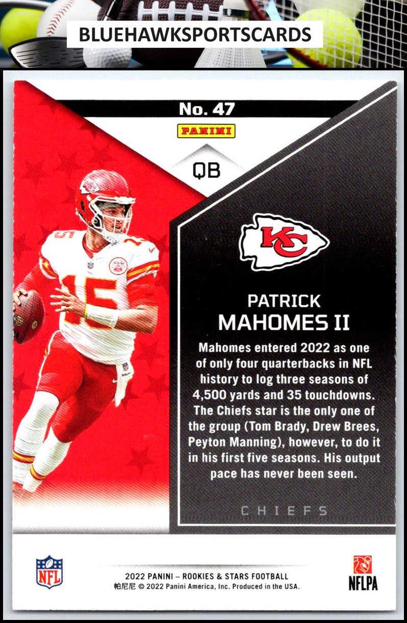 2022 Panini Rookies & Stars #47 Patrick Mahomes II