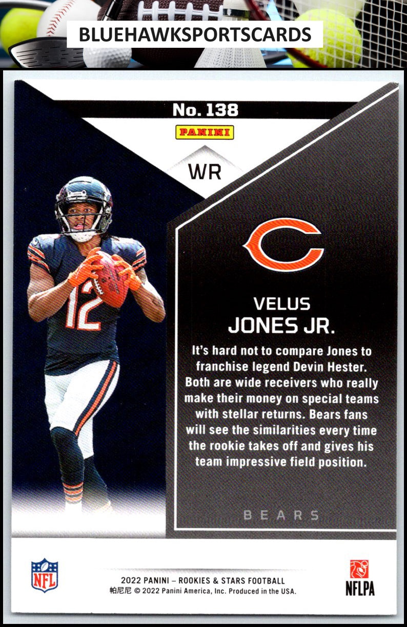 2022 Panini Rookies & Stars #138 Velus Jones Jr.