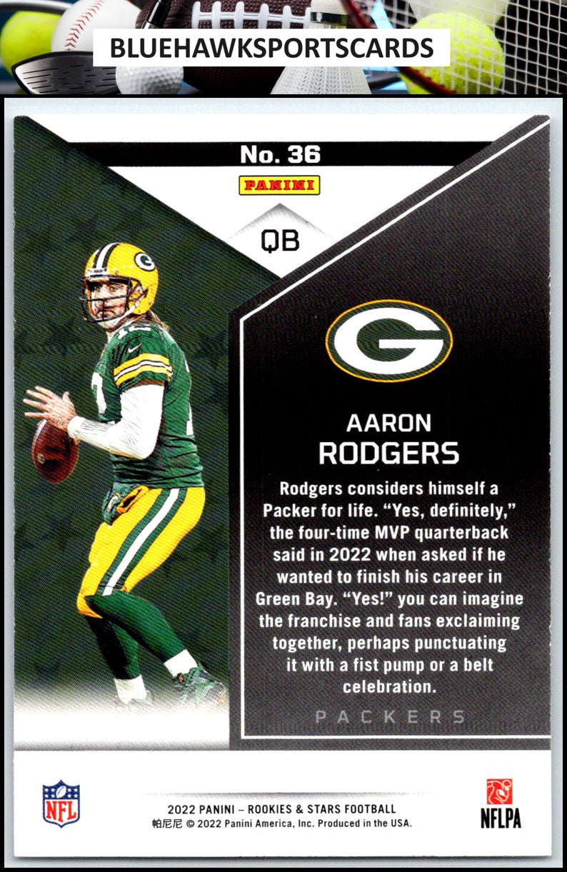 2022 Panini Rookies & Stars #36 Aaron Rodgers