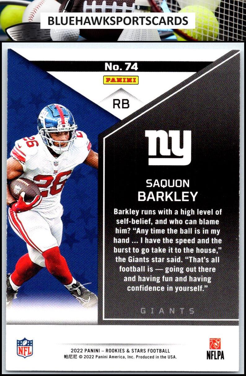 2022 Panini Rookies & Stars #74 Saquon Barkley