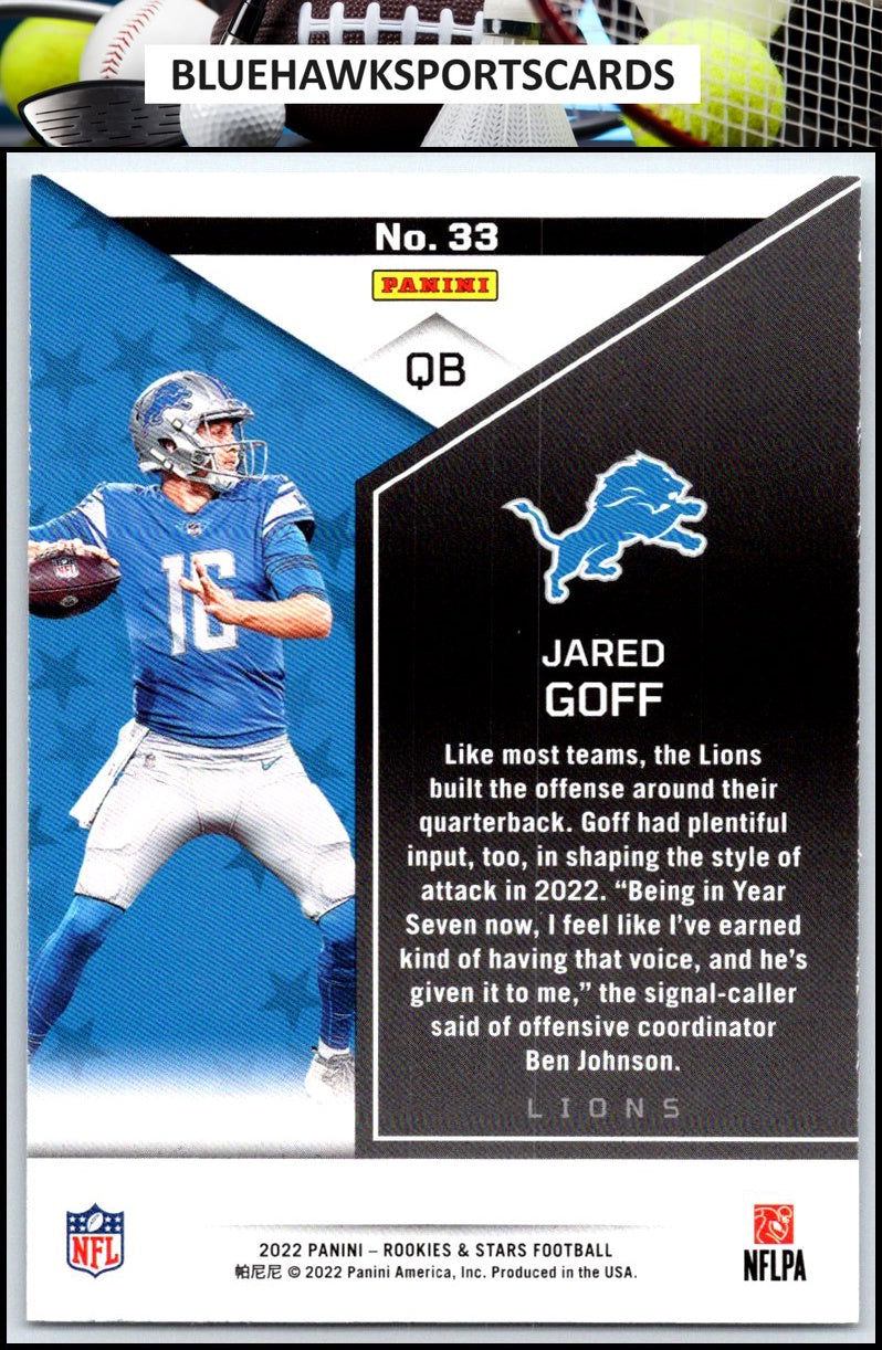 2022 Panini Rookies & Stars #33 Jared Goff
