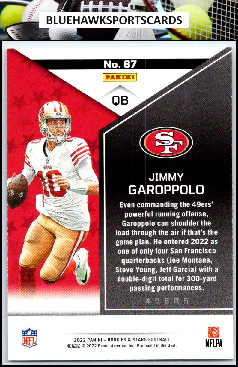 2022 Panini Rookies & Stars #87 Jimmy Garoppolo