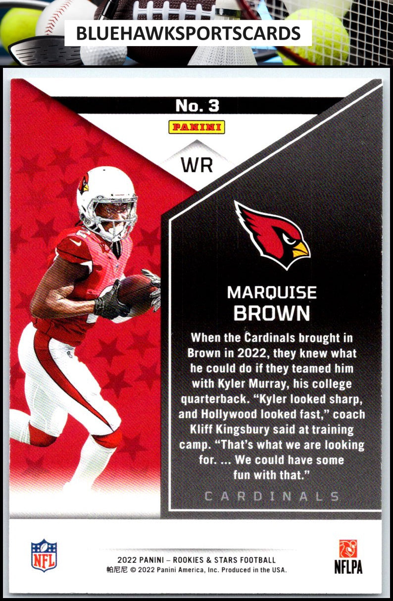 2022 Panini Rookies & Stars #3 Marquise Brown