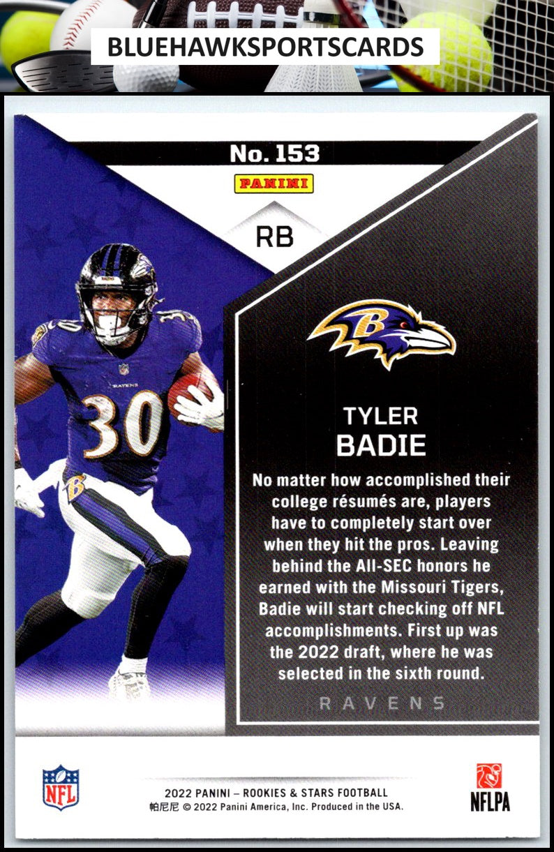 2022 Panini Rookies & Stars #153 Tyler Badie