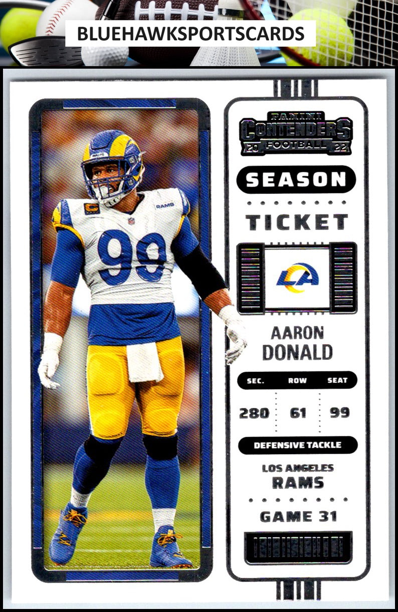 2022 Panini Contenders #50 Aaron Donald