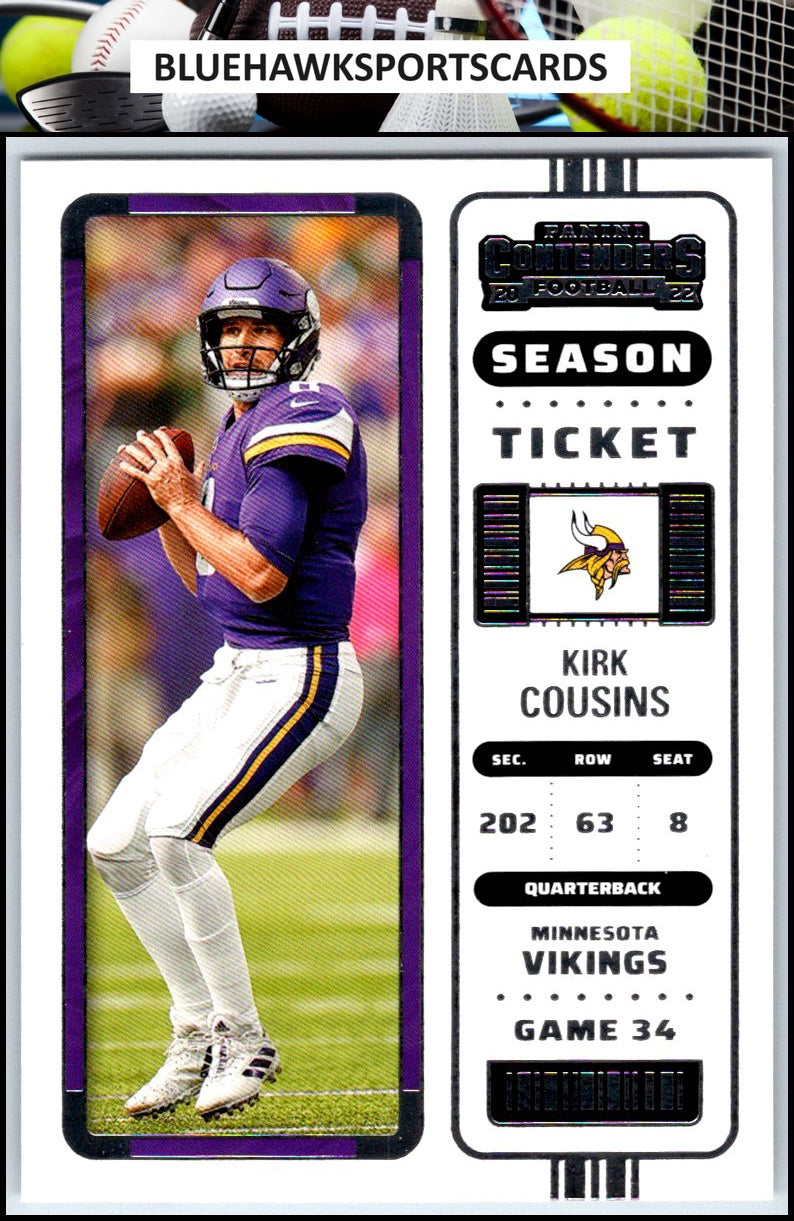 2022 Panini Contenders #54 Kirk Cousins