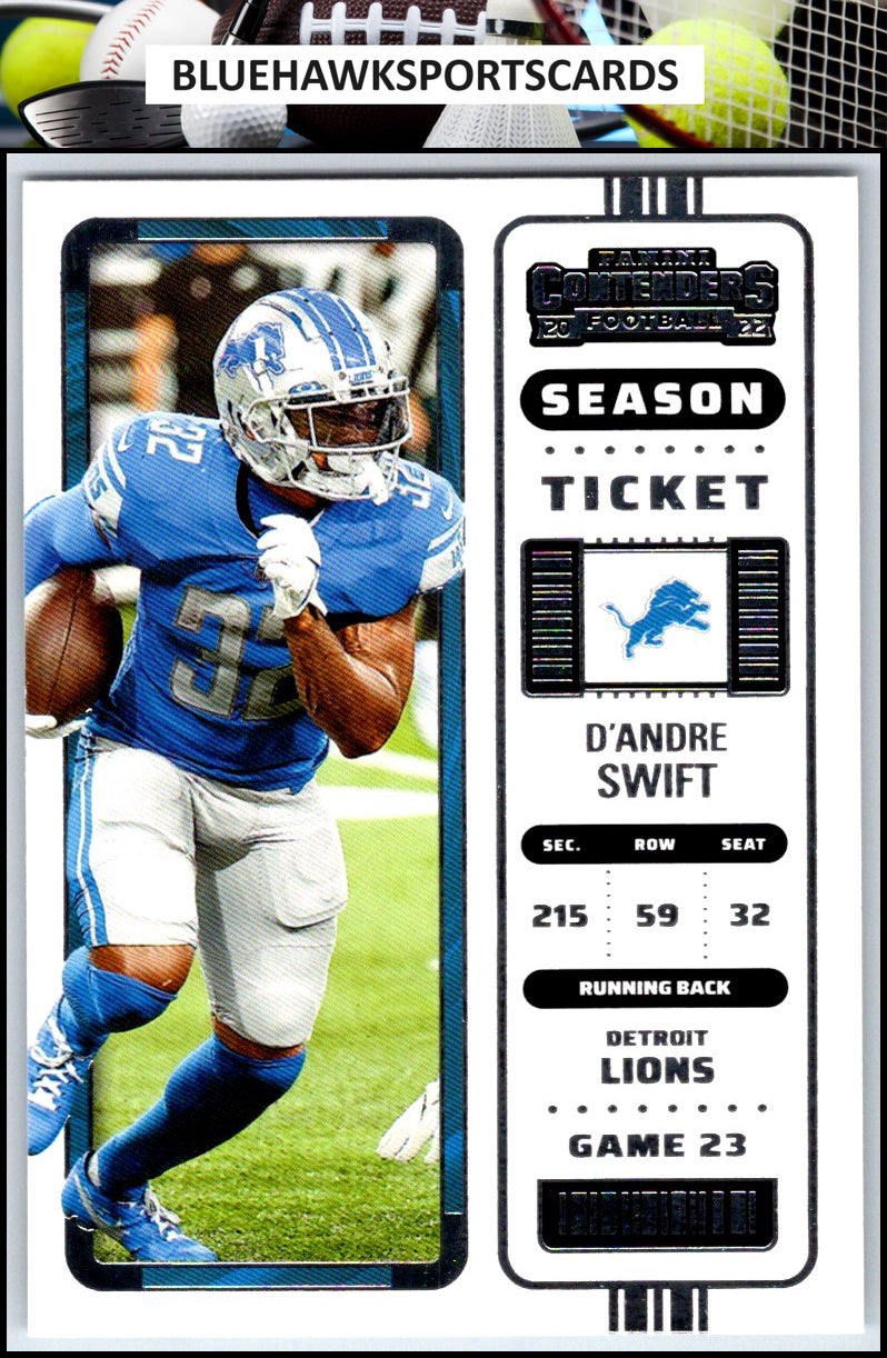 2022 Panini Contenders #35 D'Andre Swift