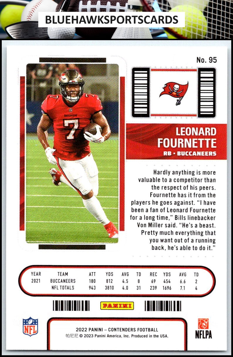 2022 Panini Contenders #95 Leonard Fournette