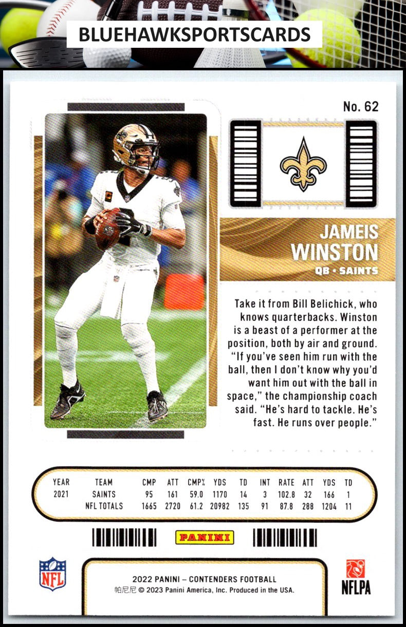 2022 Panini Contenders #62 Jameis Winston