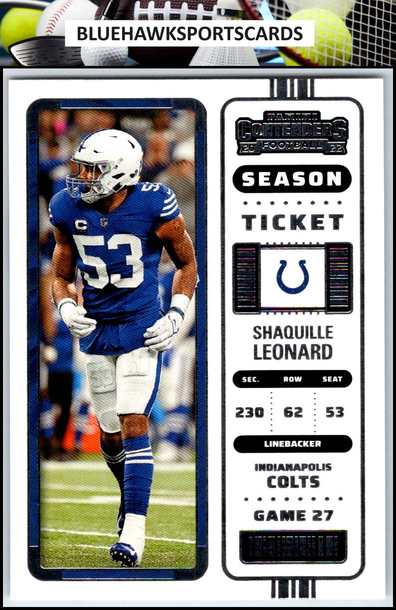 2022 Panini Contenders #46 Shaquille Leonard