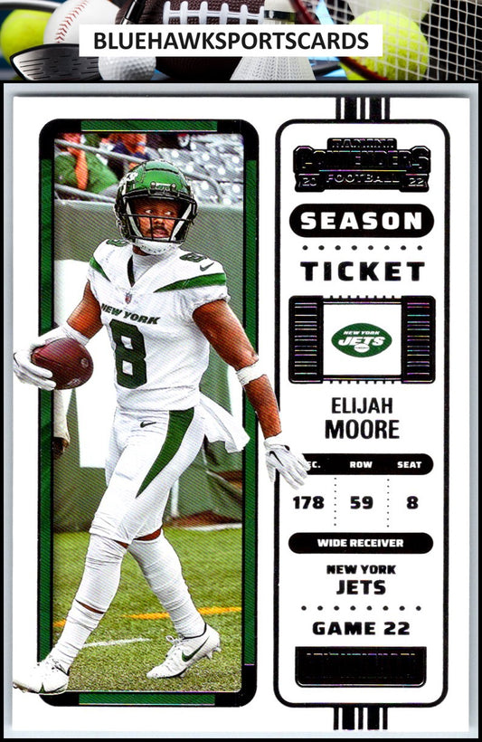2022 Panini Contenders #91 Elijah Moore