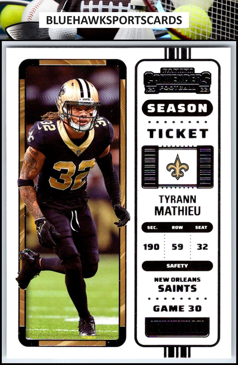 2022 Panini Contenders #65 Tyrann Mathieu