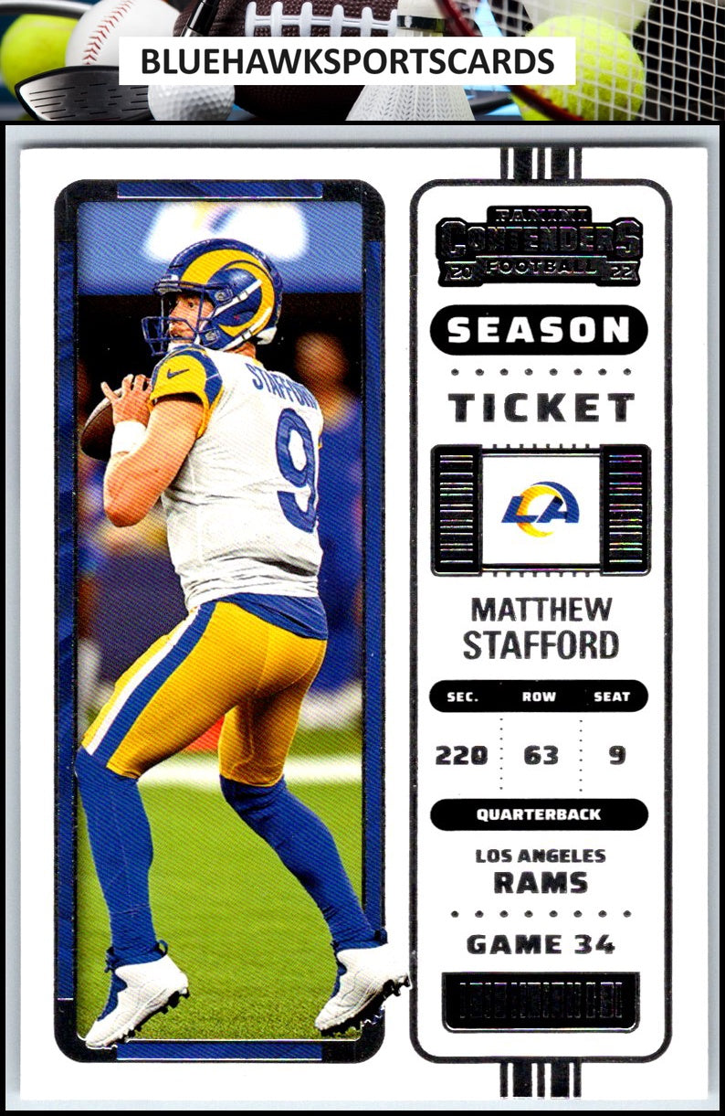 2022 Panini Contenders #47 Matthew Stafford
