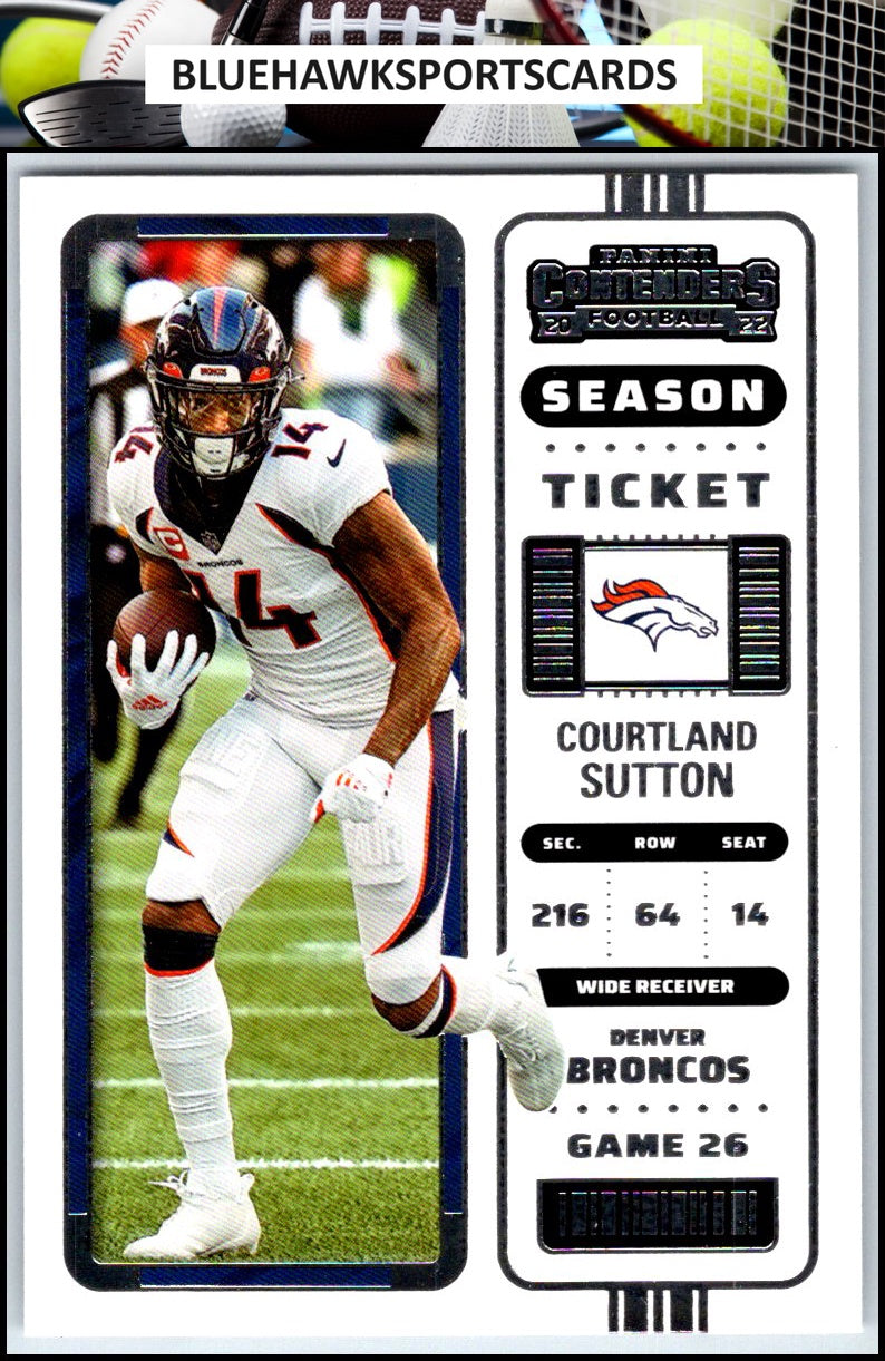 2022 Panini Contenders #32 Courtland Sutton