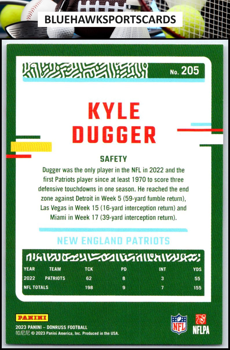 2023 Donruss #205 Kyle Dugger