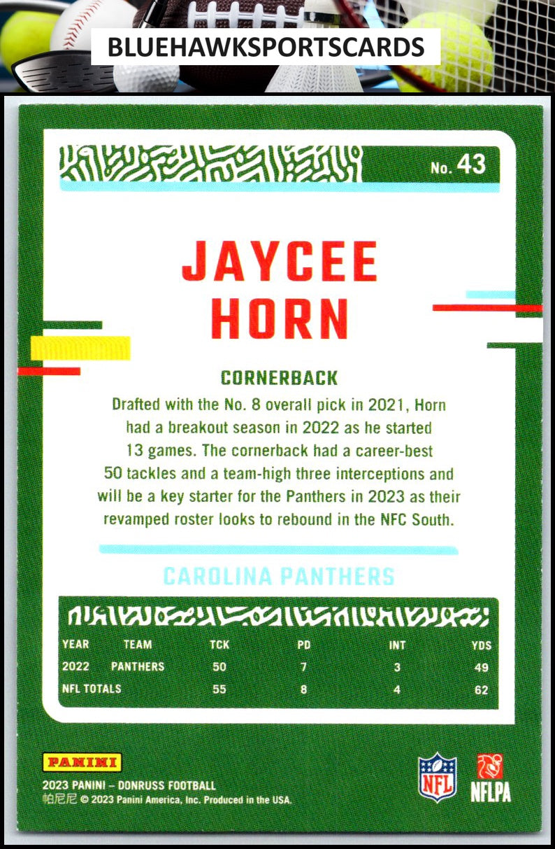 2023 Donruss #43 Jaycee Horn
