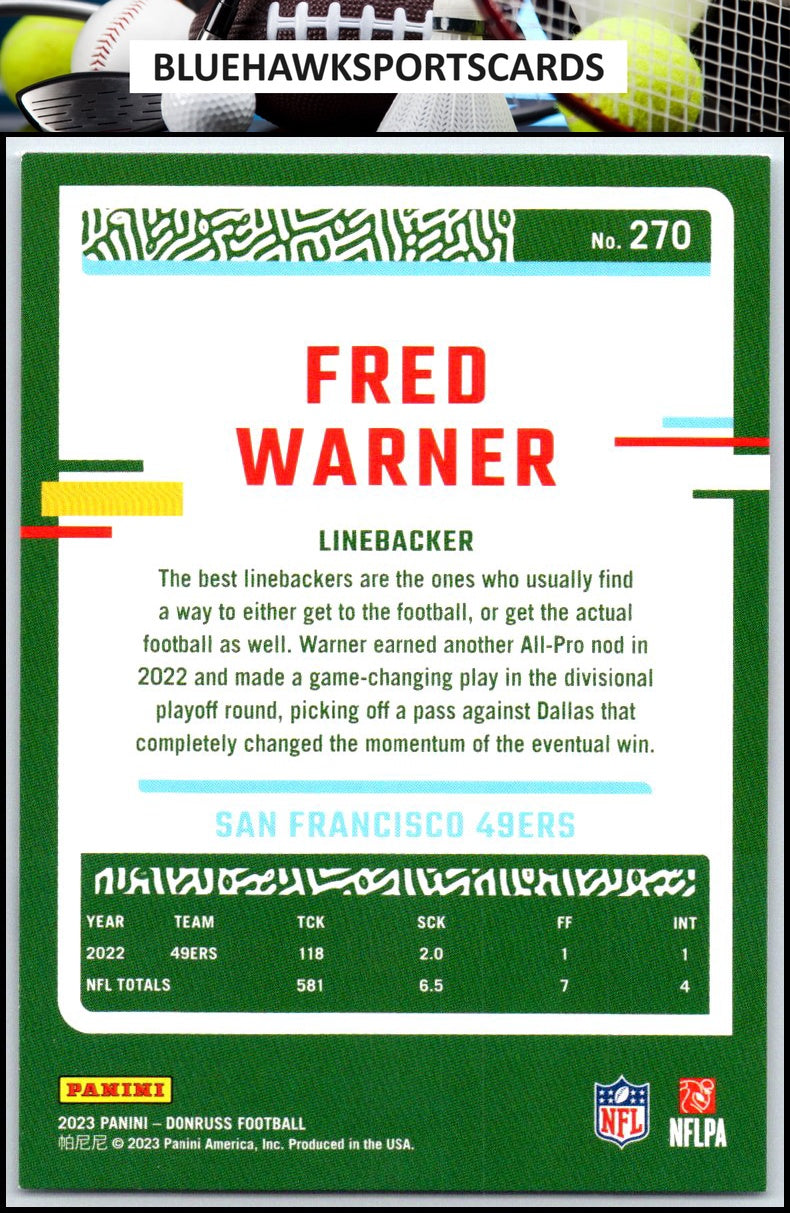 2023 Donruss #270 Fred Warner