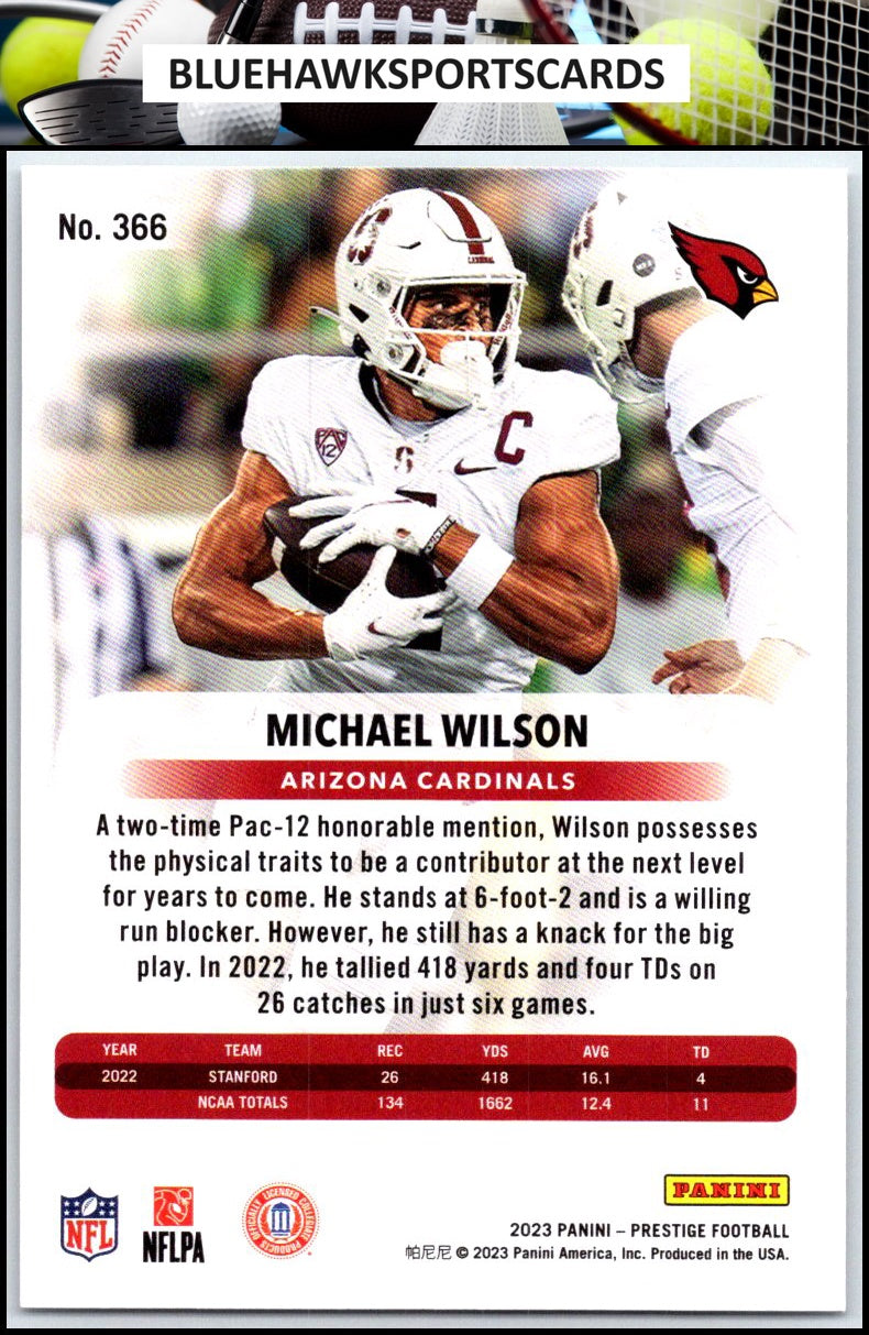 2023 Panini Prestige #366 Michael Wilson