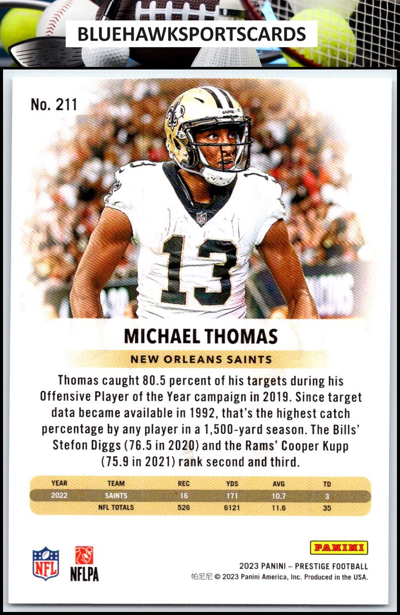 2023 Panini Prestige #211 Michael Thomas